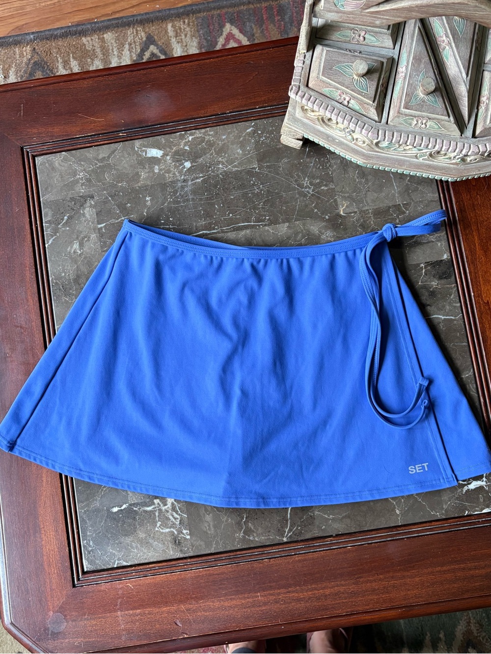 NWOT SET Active Blue Wrap Skirt Size S